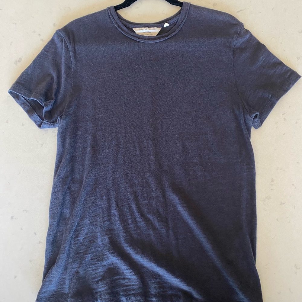 Rag & Bone Slub Cotton Jersey Tee - Size Medium